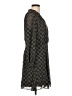 BCX 100% Polyester Print Black Casual Dress Size L - photo 4