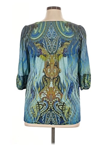 Live and Let Live 3/4 Sleeve Blouse (view 2)