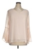 Neiman Marcus 100% Polyester Ivory 3/4 Sleeve Blouse Size XL - photo 1