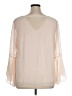 Neiman Marcus 100% Polyester Ivory 3/4 Sleeve Blouse Size XL - photo 2