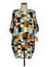 Lularoe Graphic Teal Casual Dress Size L - photo 1