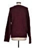Just Fab Solid Burgundy Pullover Sweater Size L - photo 2