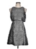 Mustard Seed Tweed Gray Cocktail Dress Size L - photo 1