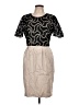 Reiss 100% Polyester Graphic Gray Cocktail Dress Size 10 - photo 1
