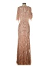 Mac Duggal 100% Polyester Tan Cocktail Dress Size 4 - photo 2