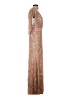 Mac Duggal 100% Polyester Tan Cocktail Dress Size 4 - photo 4
