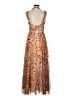 AMUR 100% Polyester Paisley Orange Cocktail Dress Size 8 - photo 2