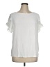 Unbranded 100% Polyester White Short Sleeve Blouse Size XL - photo 1