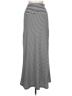 Lily Rose Chevron-herringbone Silver Casual Skirt Size L - photo 2