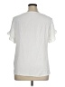 Unbranded 100% Polyester White Short Sleeve Blouse Size XL - photo 2