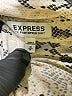 Express 100% Polyester Animal Print Silver Long Sleeve Blouse Size M - photo 7