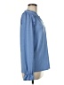Kaileigh Blue Long Sleeve Blouse Size M - photo 4