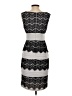 Sangria 100% Polyester Stripes Multi Color Gray Cocktail Dress Size 4 - photo 2