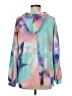 Pink Lily Tie-dye Blue Pullover Hoodie Size M - photo 2