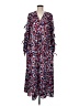 Altuzarra 100% Polyester Print Blue Burgundy Casual Dress Size EU 38 / US 8 - photo 1