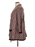 ModCloth 100% Acrylic Chevron-herringbone Stripes Brown Cardigan Size 1X - photo 5