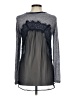 Trixxi Gray Long Sleeve Top Size M - photo 2