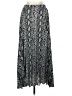 Assorted Brands 100% Polyester Paisley Silver Gray Casual Skirt Size M - photo 1