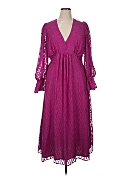scarf dress Roma Fuchsia One-Shoulder Scarf Silk Dress  SILKROSE