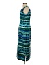 Sag Harbor 100% Polyester Print Teal Casual Dress Size 8 - photo 5