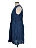 BLOOMCHIC 100% Rayon Solid Blue Casual Dress Size 14 - 16 - photo 5