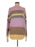 13DE MARZO Color Block Purple Pullover Sweater Size M - photo 1