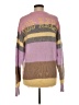 13DE MARZO Color Block Purple Pullover Sweater Size M - photo 2