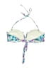 H&M Floral Blue Swimsuit Top Size 12 - photo 2