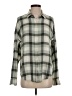 Flag & Anthem Plaid Gray Long Sleeve Button-Down Shirt Size S - photo 1