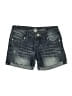 Almost Famous Blue Denim Shorts Size 7 - photo 1