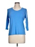 St. John's Bay Blue 3/4 Sleeve T-Shirt Size L (petite) - photo 1