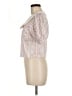 Simple Retro Pink Short Sleeve Blouse Size M - photo 5