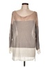 Pure Amici 100% Linen Tan Pullover Sweater Size L - photo 1