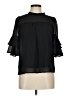 Monteau 100% Polyester Black 3/4 Sleeve Blouse Size M - photo 1