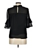 Monteau 100% Polyester Black 3/4 Sleeve Blouse Size M - photo 2