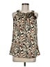 BCX 100% Polyester Brown Sleeveless Blouse Size M - photo 1
