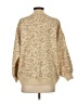 Main Strip Animal Print Tan Pullover Sweater Size S - photo 2