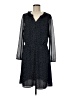 Ann Taylor LOFT 100% Polyester Polka Dots Black Casual Dress Size 8 - photo 1
