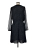 Ann Taylor LOFT 100% Polyester Polka Dots Black Casual Dress Size 8 - photo 2