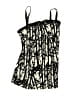 Venus Graphic Black Swimsuit Top Size 12 - photo 1