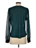 Harper 100% Polyester Teal Long Sleeve Blouse Size S - photo 2