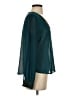 Harper 100% Polyester Teal Long Sleeve Blouse Size S - photo 4