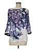 Adrianna Papell 100% Polyester Blue 3/4 Sleeve Blouse Size M - photo 1