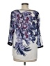 Adrianna Papell 100% Polyester Blue 3/4 Sleeve Blouse Size M - photo 2