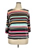 Ruby Rd. Black 3/4 Sleeve T-Shirt Size 2X - photo 1