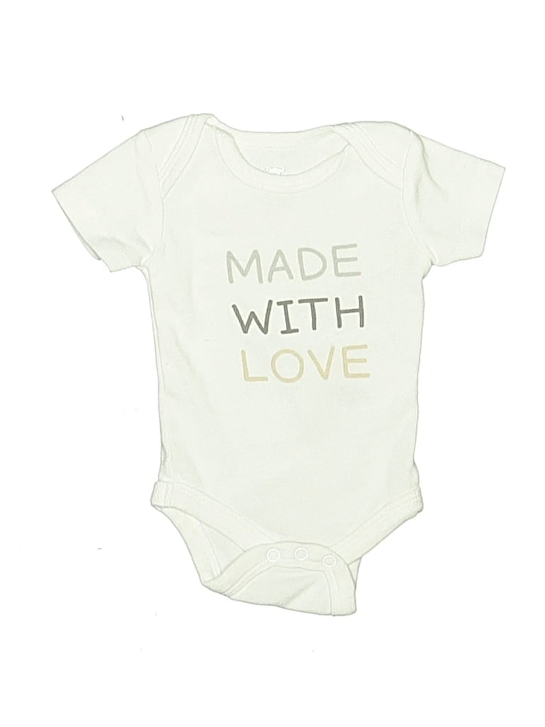 Pre-owned Koala Baby Babies' Short Sleeve Onesie In White