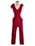 Aqua Solid Red Jumpsuit Size S - photo 1