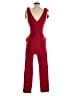 Aqua Solid Red Jumpsuit Size S - photo 2
