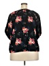 Gap 100% Rayon Floral Black Short Sleeve Blouse Size XXL - photo 2