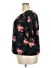 Gap 100% Rayon Floral Black Short Sleeve Blouse Size XXL - photo 5